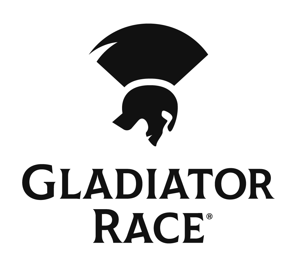 gladiator race logo primární vertical black