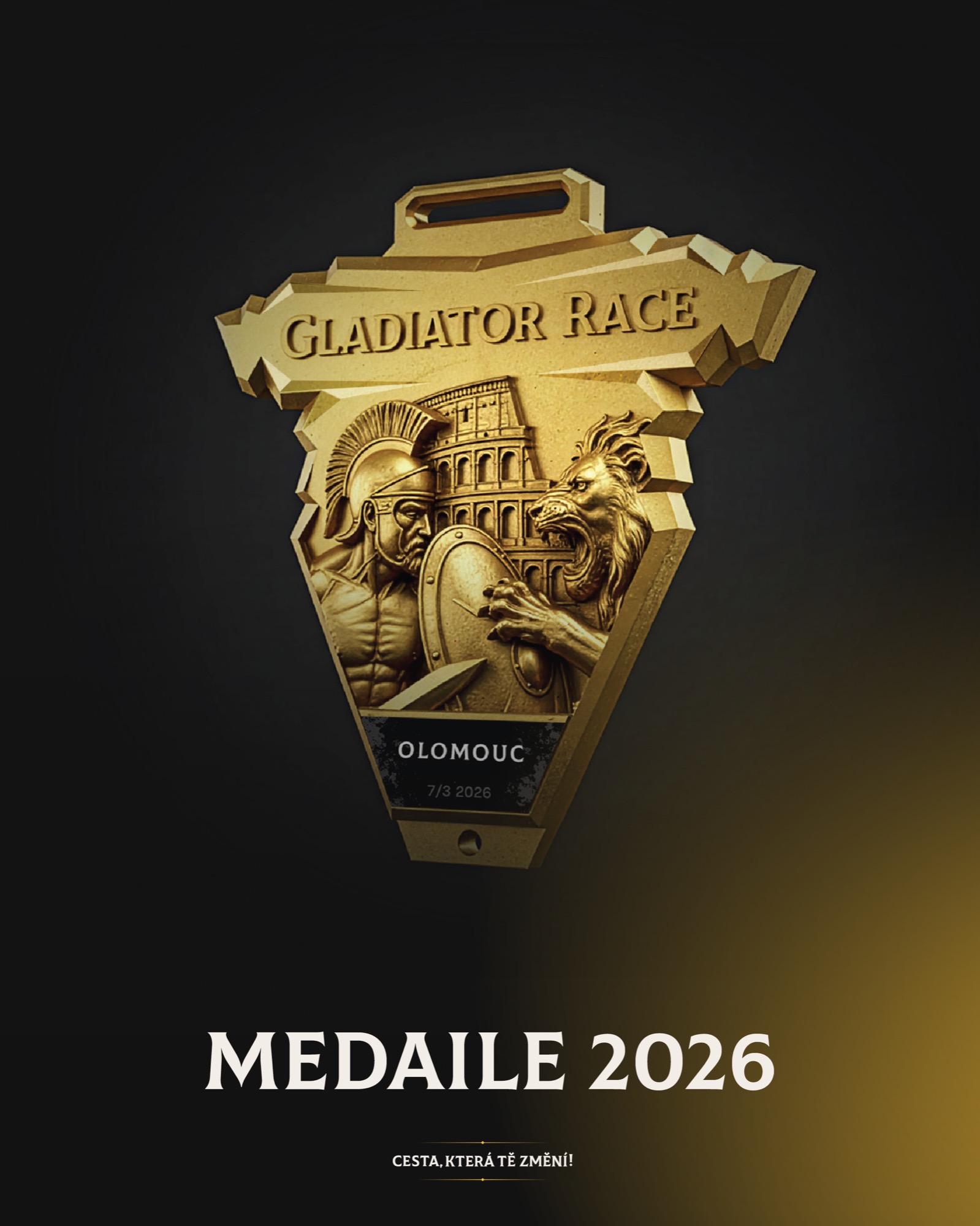 gladiator race logo primární vertical black